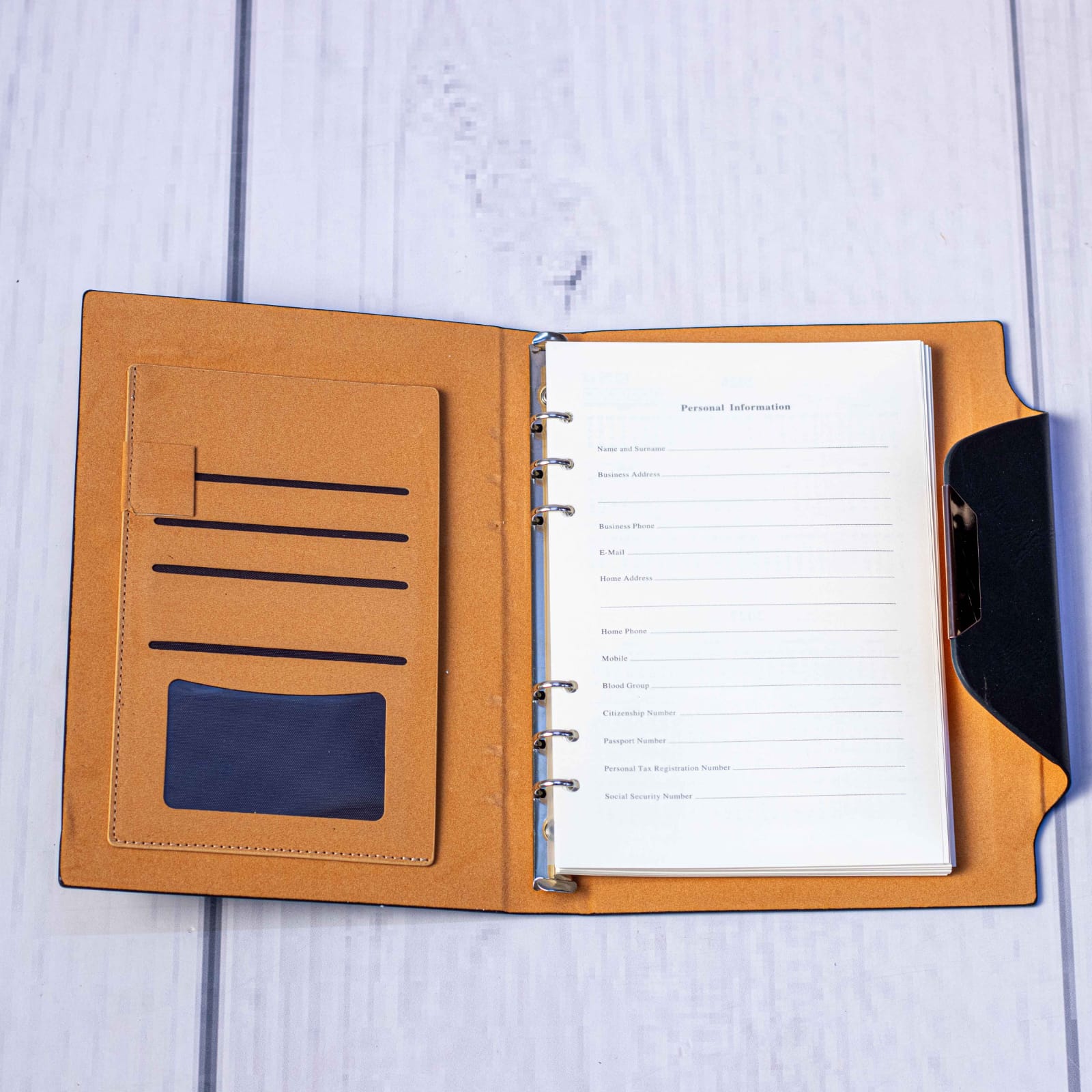 B5 GOLD STRIP NOTEBOOK