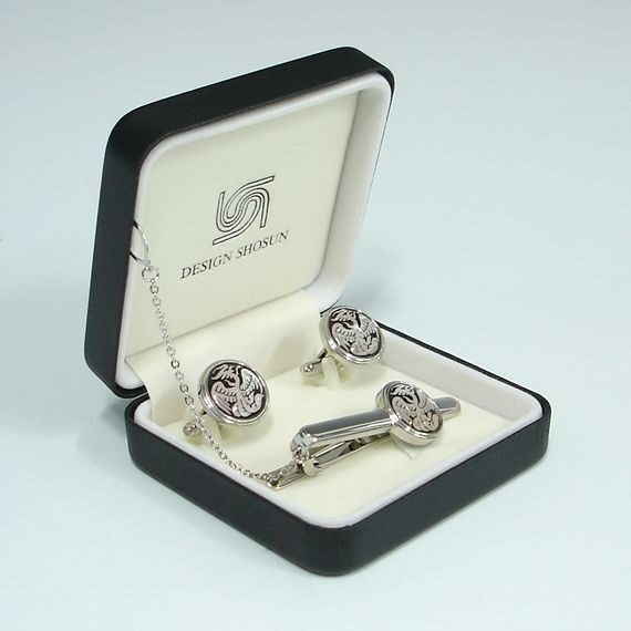 CUFFLINKS & TIE CLIP SET