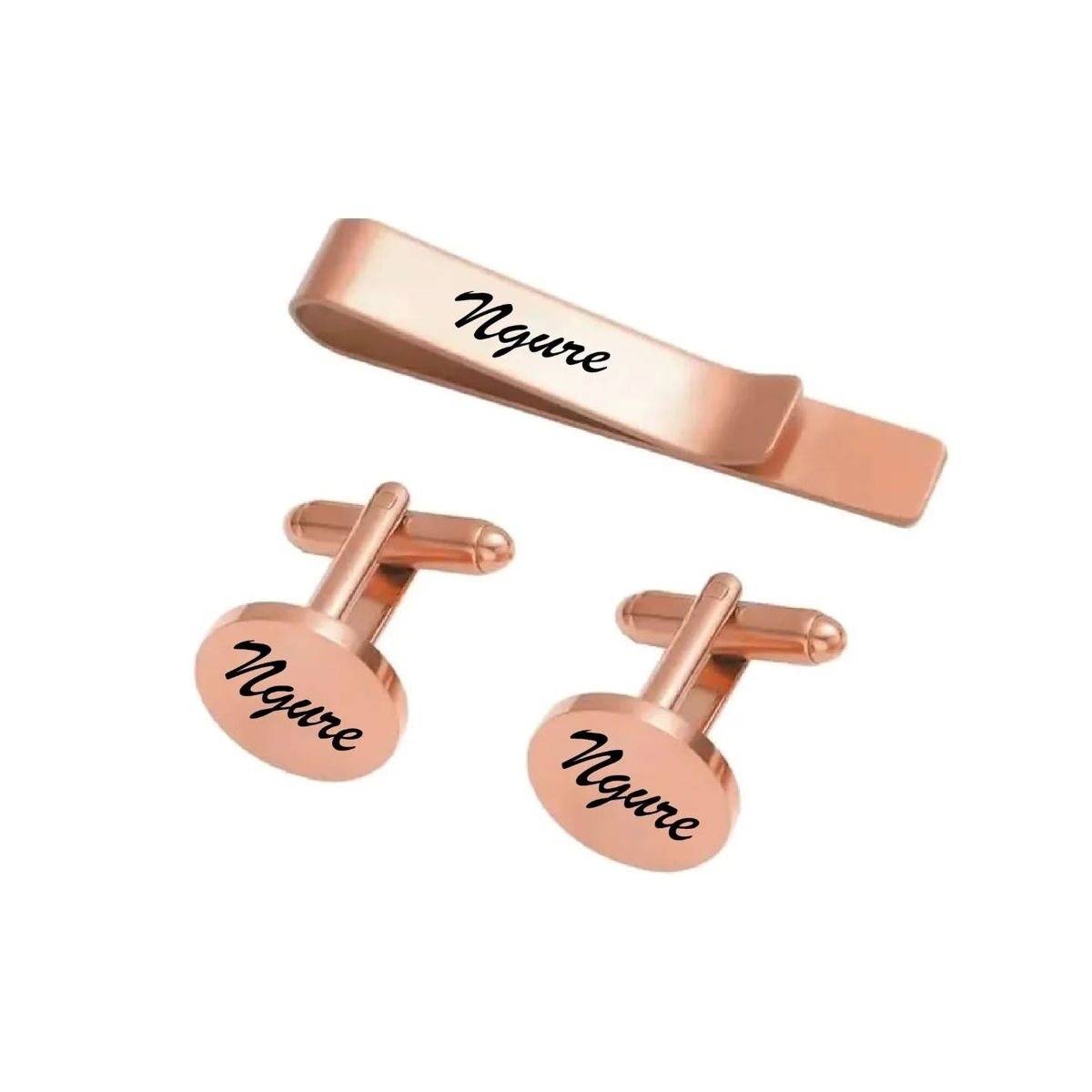 CUFFLINKS & TIE CLIP SET