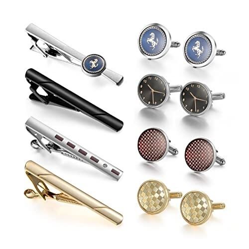 CUFFLINKS & TIE CLIP SET