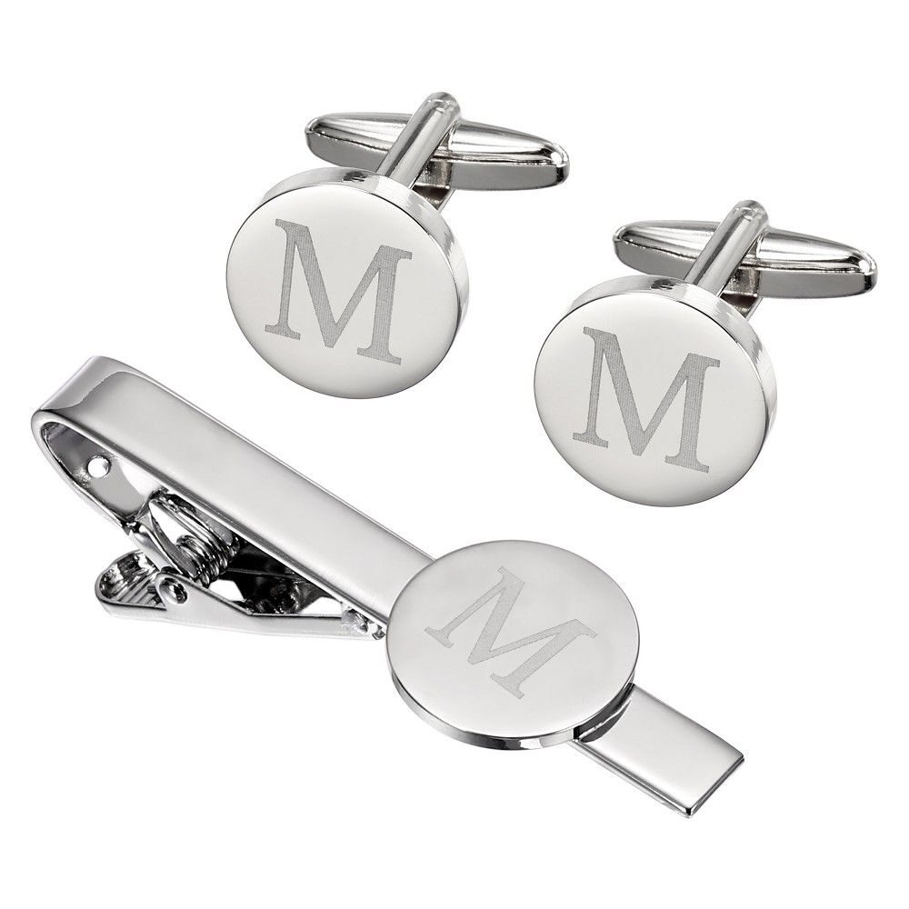 CUFFLINKS & TIE CLIP SET