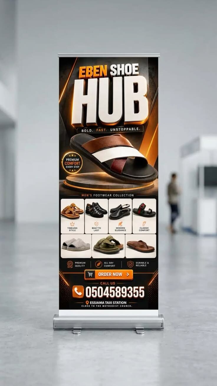 BROAD- BASSED ROLLUP BANNER 2M *1M