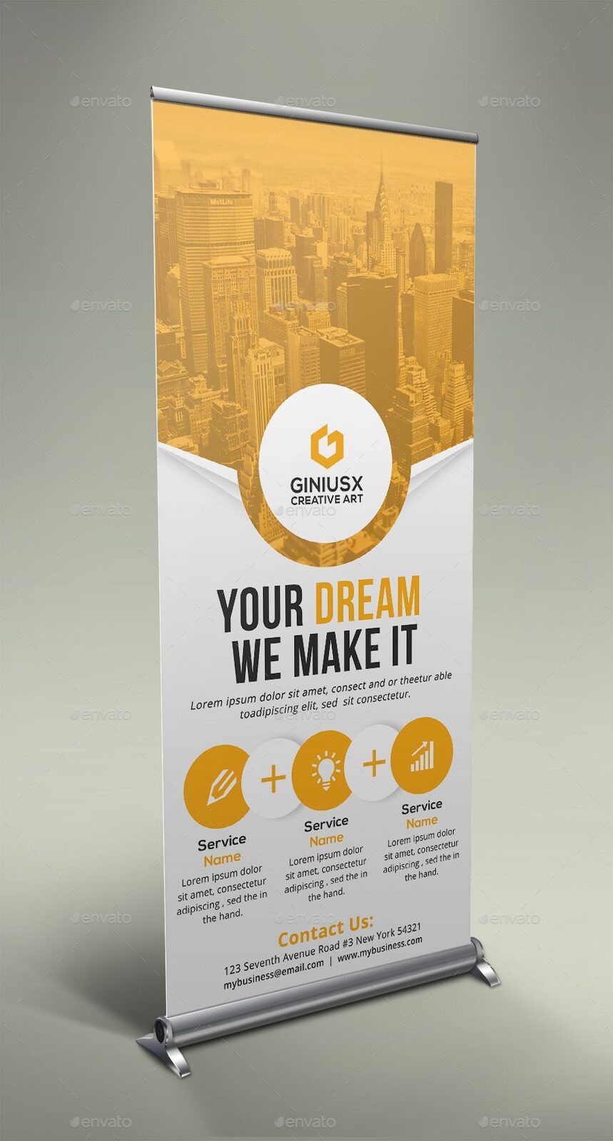 NARROW-BASED ROLLUP BANNER 2M*1M
