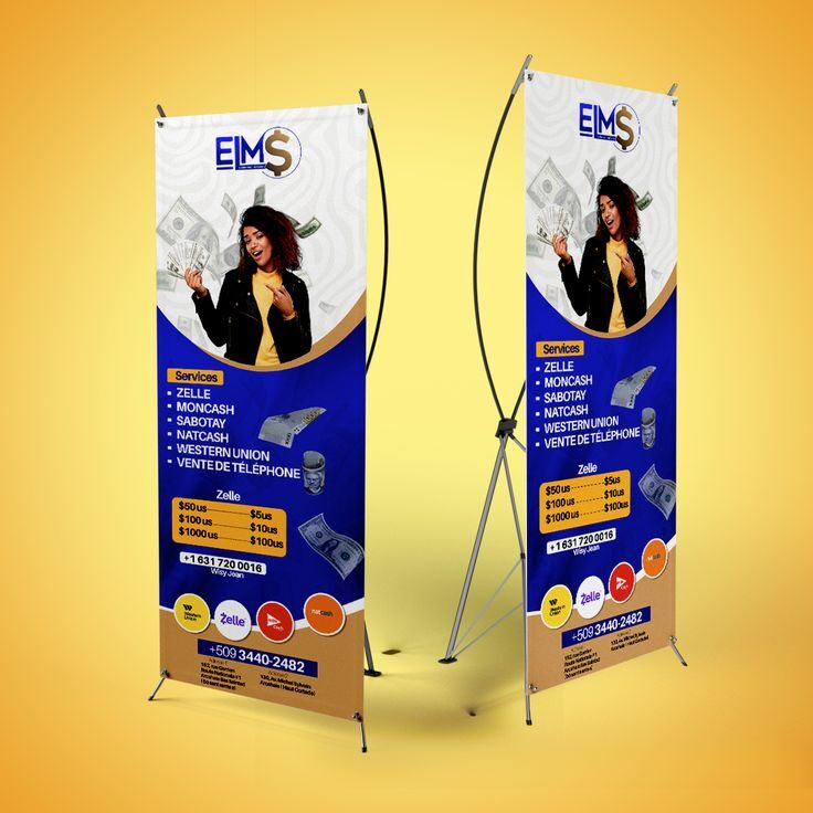 NARROW-BASED ROLLUP BANNER 2M*1M