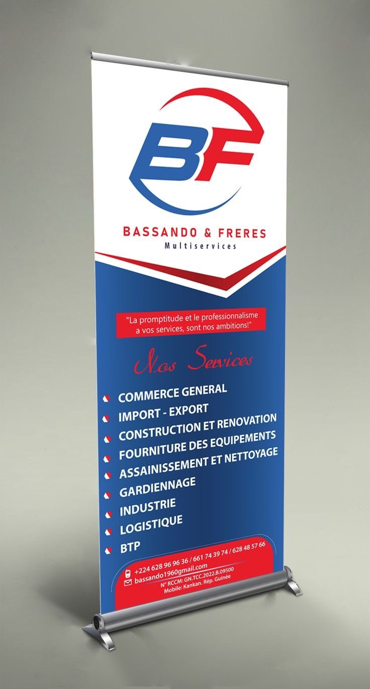 NARROW-BASED ROLLUP BANNER 2M*1M