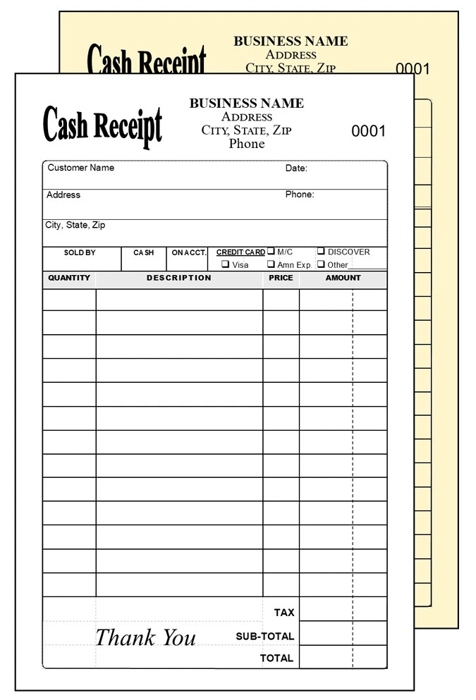 RECEIPT BOOK