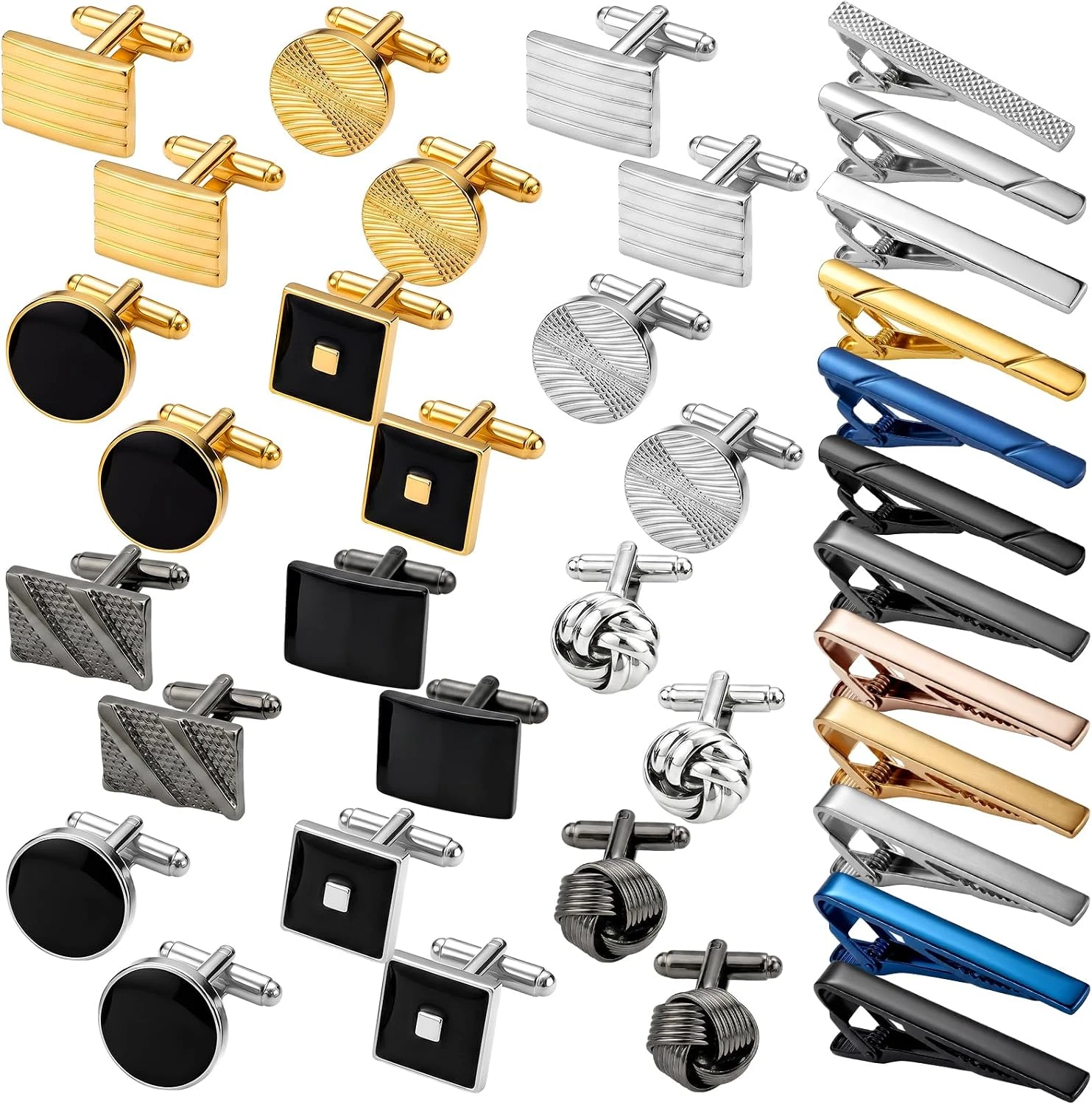 CUFFLINKS & TIE CLIP SET